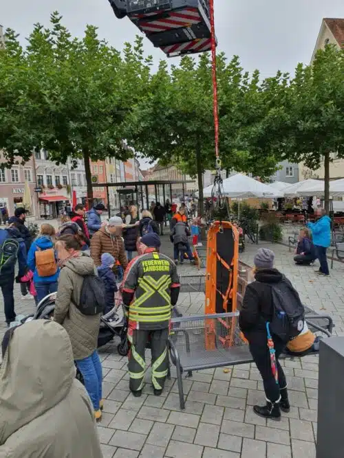 Station 1 Schachtrettung