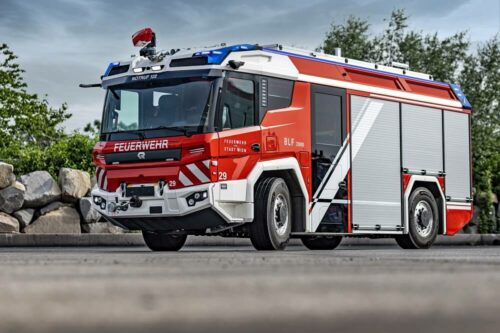 Auch bei der Feuerwehrausrüstung ging man neue innovative Wege. Foto: Rosenbauer