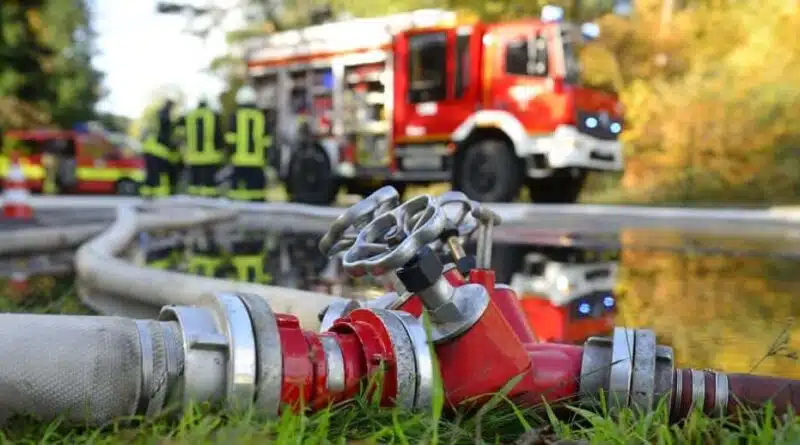 In der Nacht auf den 23. August 2020 brannte in Frankfurt am Main eine Gewerbeabfallsortieranlage.