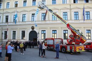 Am 11. September 2020 eröffnete Innenminister Joachim Herrmann die Feuerschutz-Aktionswoche des Landesfeuerwehrverbands Bayern.