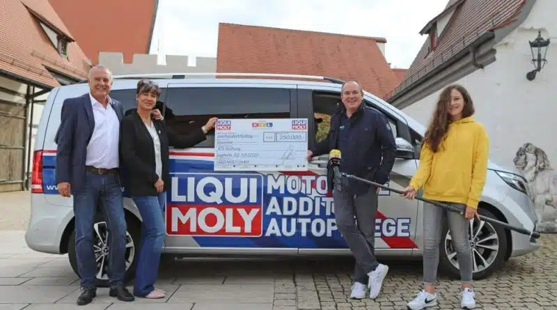 Liqui Moly spendete neben über fünf Millionen Produktspenden 250.000 Euro an die RTL-Stiftung.