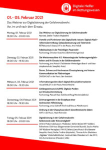 Das Webinar bietet für den Zeitraum vom 1. bis zum 5. Februar 2021 ein umfangreiches Programm.