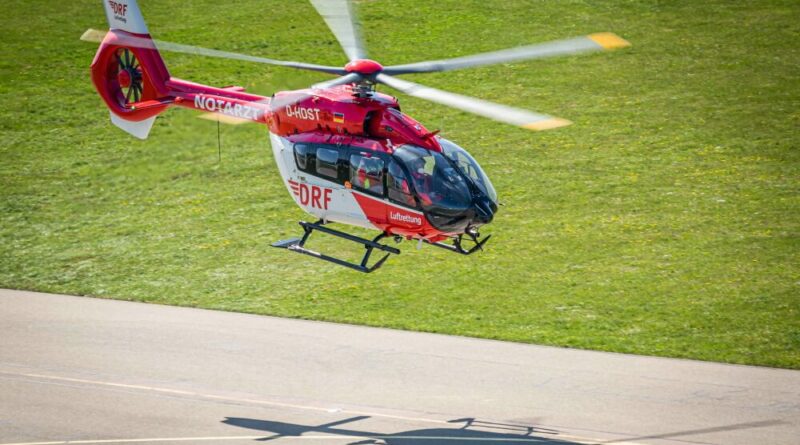 Die DRF hat ihren ersten Helikopter des Typs H145 auf einen Fünfblattrotor umgerüstet.