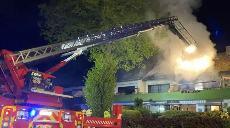 Während eines Wohnungsbrand in Gronenberg wurde eine Person vermisst.