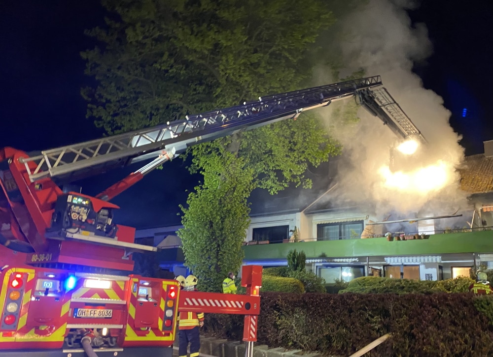 Während eines Wohnungsbrand in Gronenberg wurde eine Person vermisst.