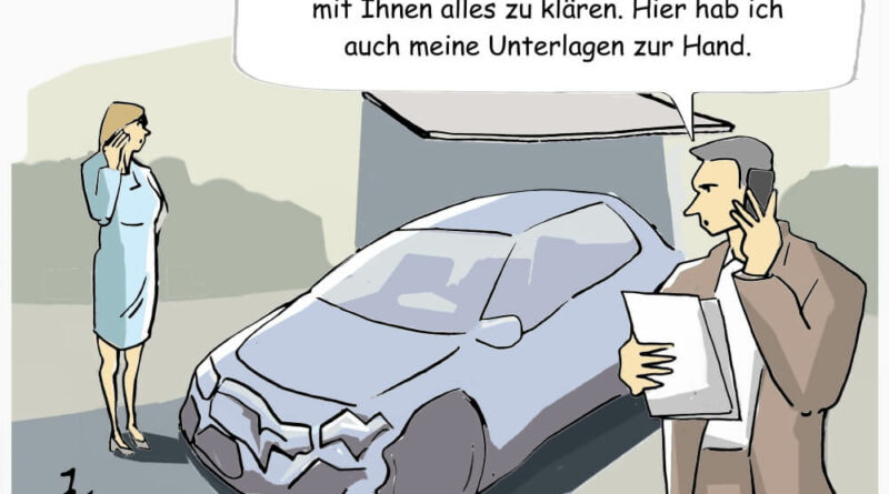 Bei einem Verkehrsunfall stehen Autofahrer*innen unter Stress. Entsprechend wissen sie oft nicht, wie sie sich richtig verhalten sollen. Das Goslar Institut klärt auf.