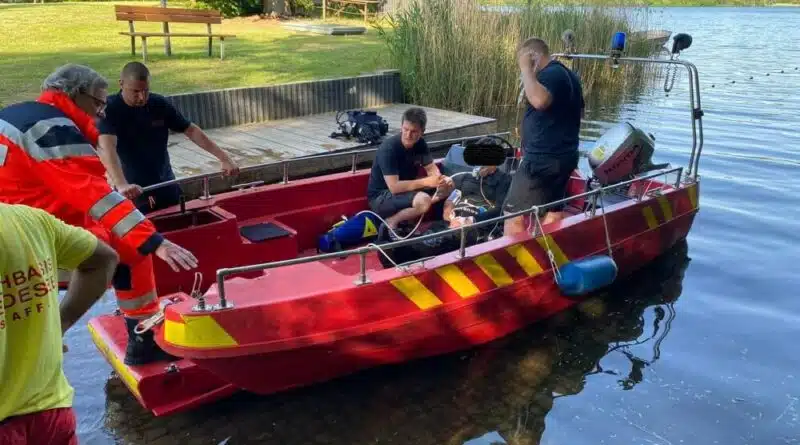 Ein Taucher verunfallte am 17. Juni 2021 im Kreidesee in Hemmoor.