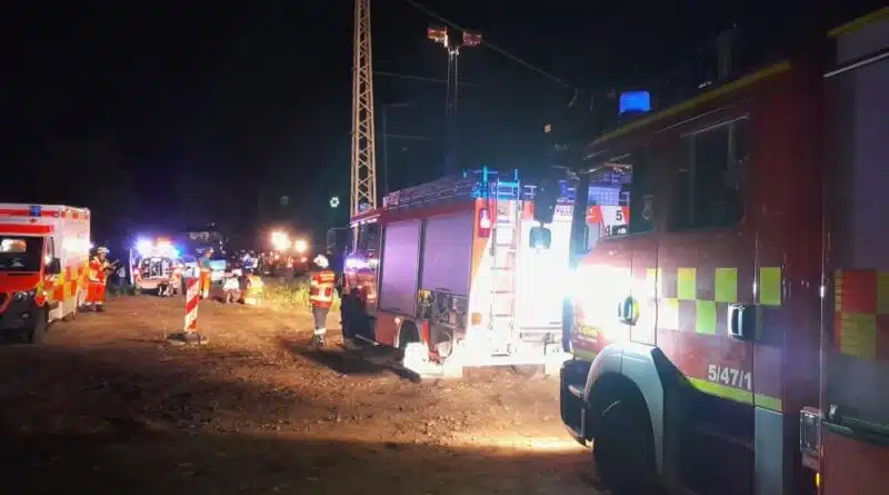 Zu einem Arbeitsunfall in der Nähe der Bahnanlage Heidingsfeld kam es am Abend des 11. September 2021.