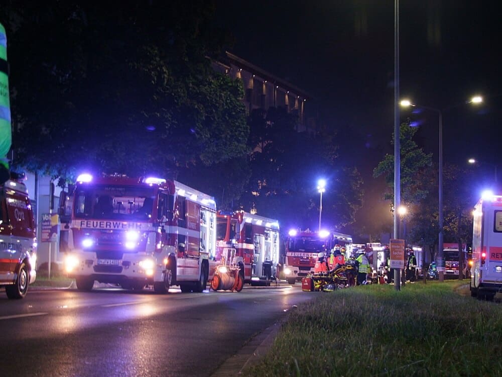Zu einer Evakuierung infolge eines Zimmerbrands kam es am Abend des 7. September 2021 in der Nürnberger Nordstadt.