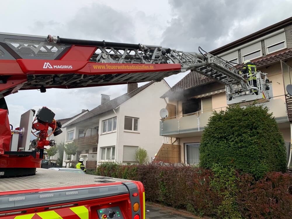 Ein Menschenleben war in dieser Brandwohnung in Gefahr
