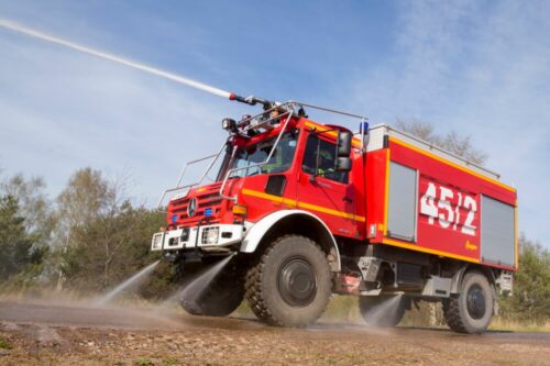 Waldbrandfahrzeug auf Unimog