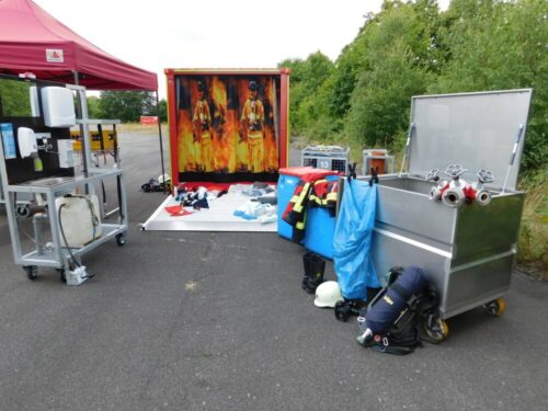 Die abgelastetetn Elemente der Hygienestelle der FF Bad Segeberg