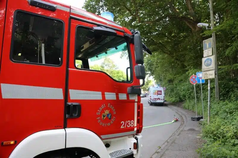 Blick auf die Einsatzstelle in Essen. Foto: Feuerwehr Essen