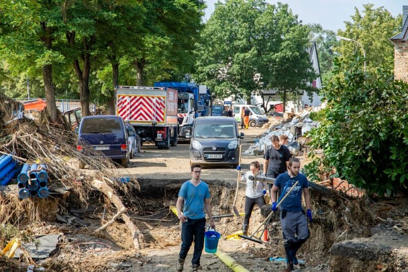 Spontanhelfende leisteten einen wichtigen Beitrag bei der Flutkatastrophe 2021. Foto: Kreisbrandinspektion Aschaffenburg 