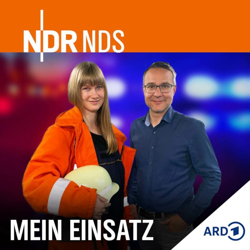 Märit Heuer und Torben Hildebrandt moderieren den Feuerwehrpodcast.