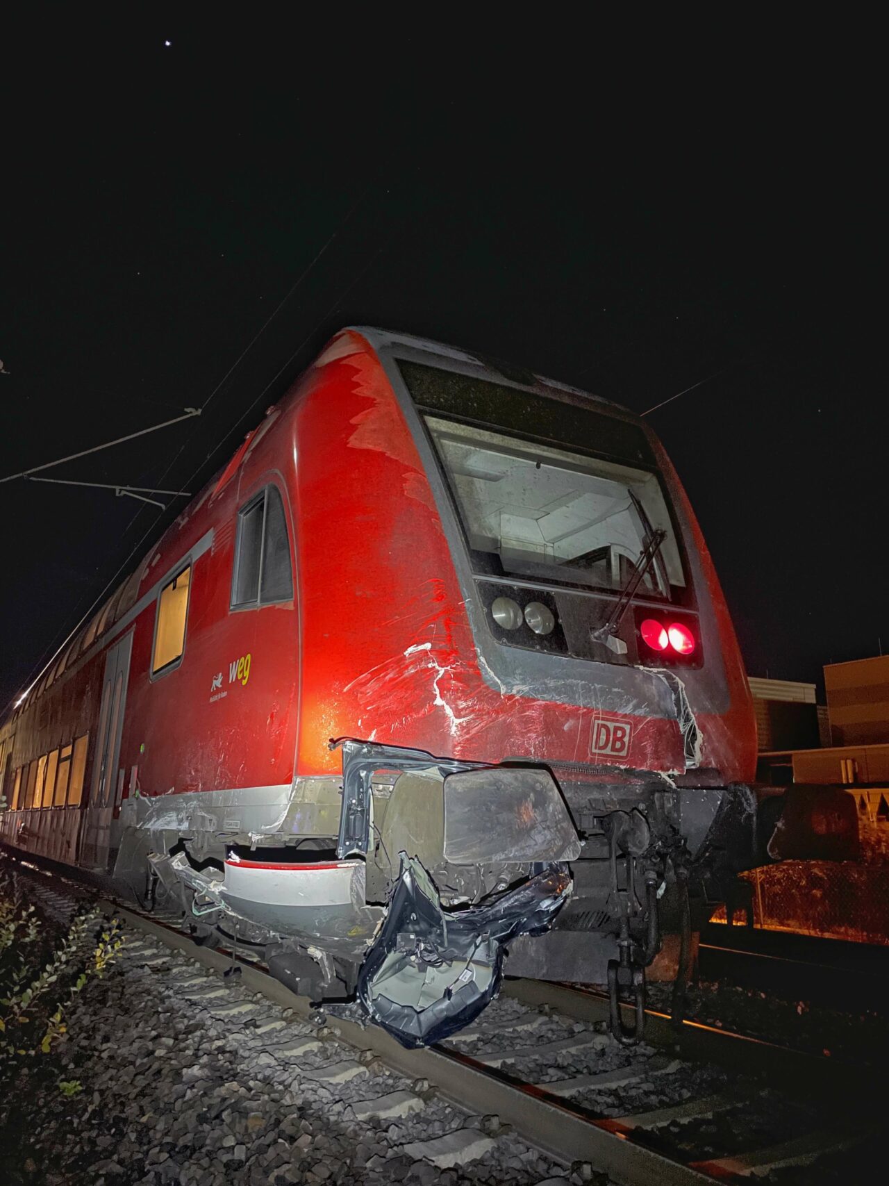 Demolierte S-Bahn