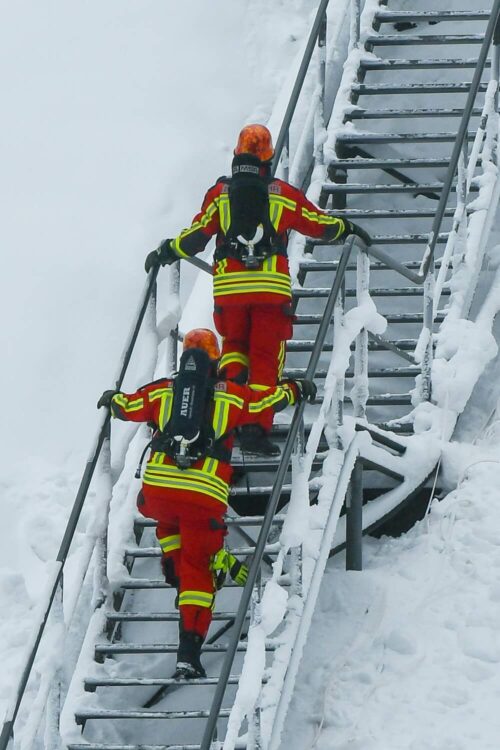 702 Stufen müssen die Teilnehmer erklimmen. Und das so schnell wie möglich.