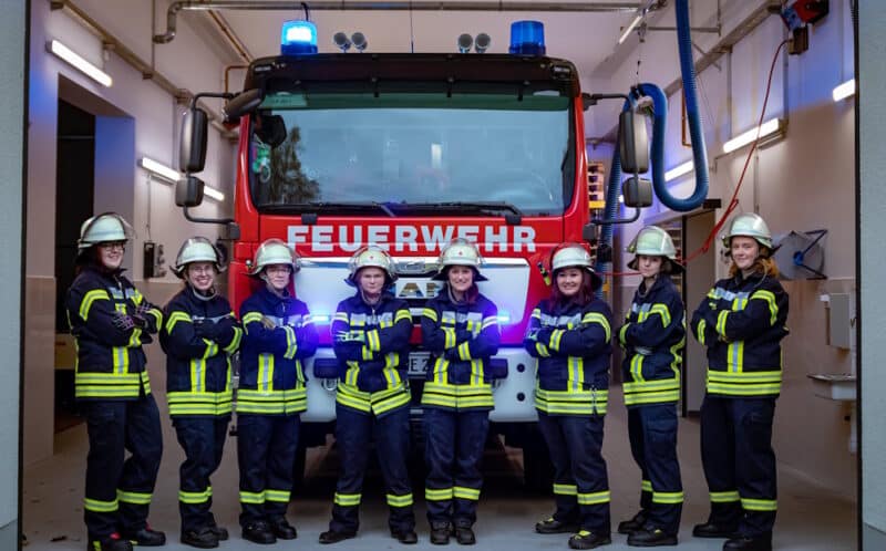 Frauen der Einsatzabteilung der Feuerwehr Wenden