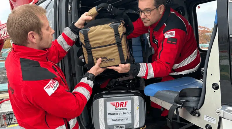 Die DRF Luftrettung ist mit Blut- und Plasmaprodukten ausgestattet