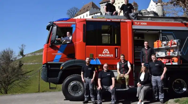 Das Team der Magirus Schweiz GmbH am neuen Standort in Hendschiken. Foto: Magirus GmbH