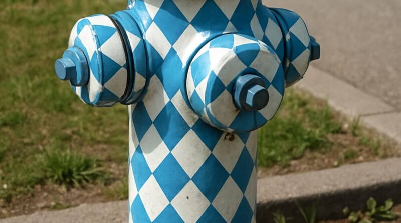 Symbolbild Hydrant mit Bayernflagge