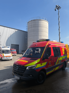 MTW und RTW an der Einsatzstelle