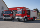 Die fertigen Autos für die Landesfeuerwehrschule stehen nebeneinander