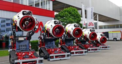 Laut Hersteller Magirus bewährt sich die neue Turbinentechnologie durch ihre hohe Löschkraft auf große Distanzen vor allem in sensiblen Industrieumgebungen.