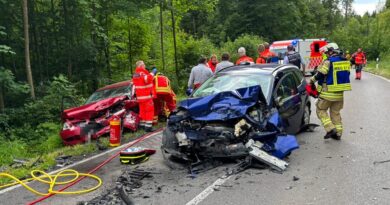 Einsatz auf der K7783 am 27. Mai 2025 nach einem schweren Begegnungsunfall. Foto: KFV Bodenseekreis