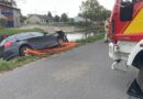 Pkw drohte in Kanal zu rutschen