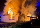 Feuerwehr Attendorn löscht Gebäudevollbrand