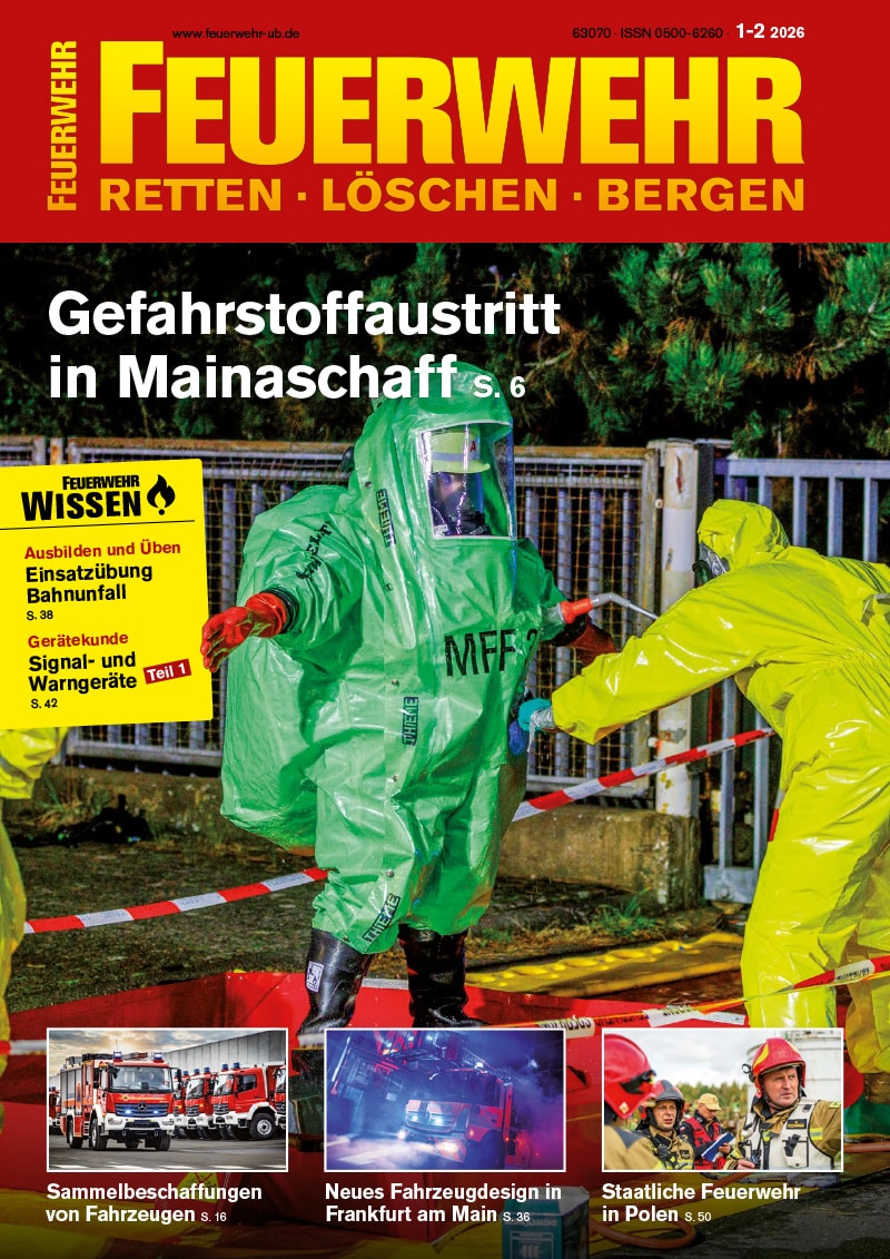 Cover des Feuerwehr Magazins